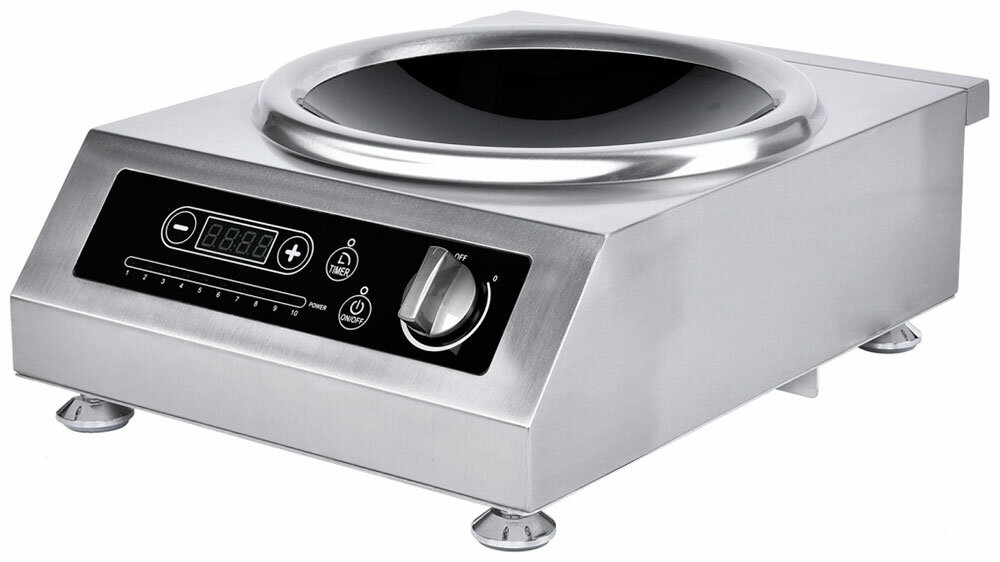 Настольная плита Viatto VA-IC3520WOK 50 см, 1 конфорка, серебристый