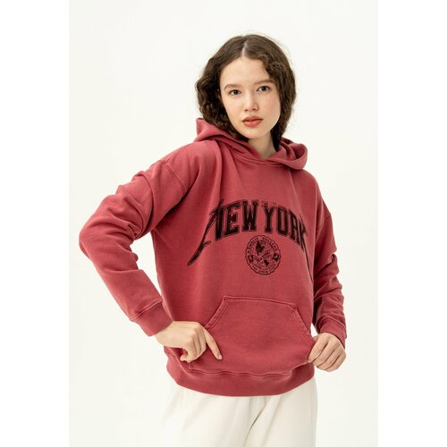 Худи Bowery NYC, размер L, бордовый, красный
