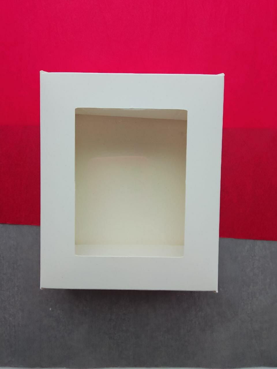 Коробка картонная на 1 мыло белая с окном//10 штук