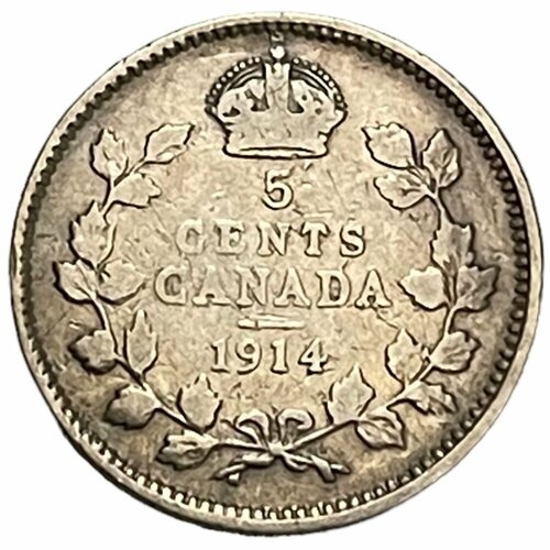 Канада 5 центов 1914 г. канада 5 центов 2003 г
