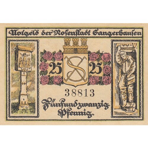 Германия (Веймарская Республика) Зангерхаузен 25 пфеннигов 1921 г. (3)