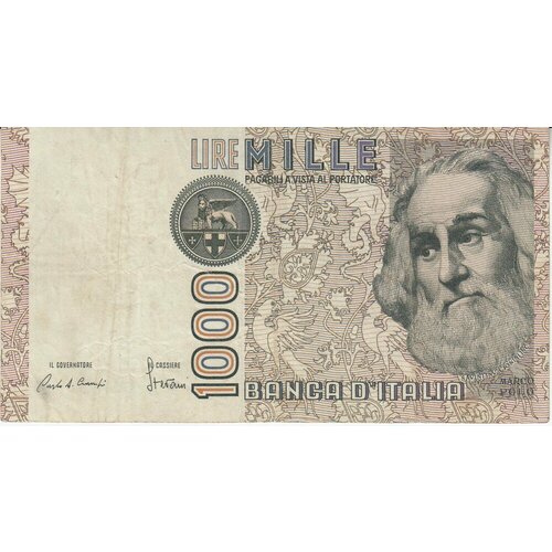 Италия 1000 лир 1982 г.