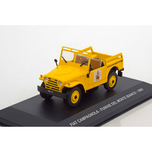 Fiat campagnola 4Х4 funivie del monte bianco 1963 yellow