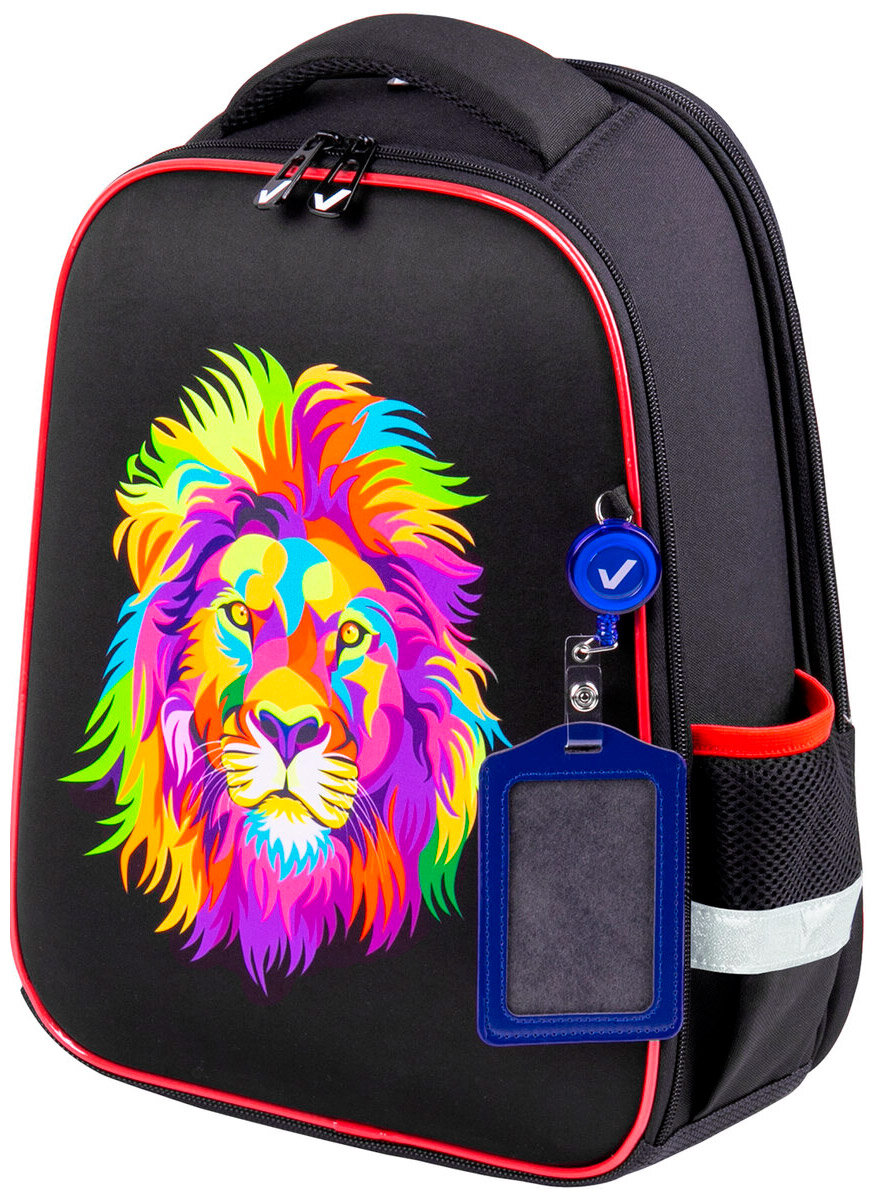 Ранец Brauberg FIT 'Colorful lion' 38х27х14 см (270618)