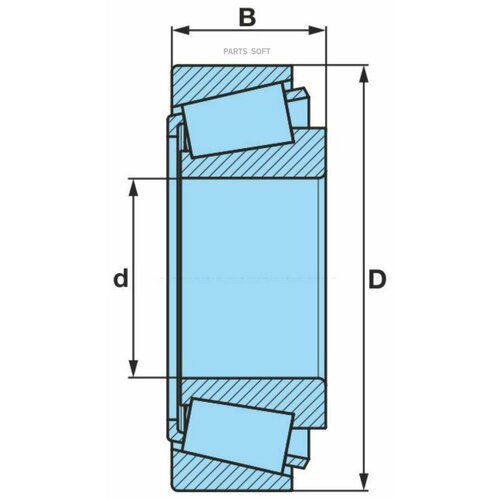 BPW 0264102700 0264102700_подшипник роликовый ступицы 32314 наружн 70x150x54 MAN SAF 12298₽