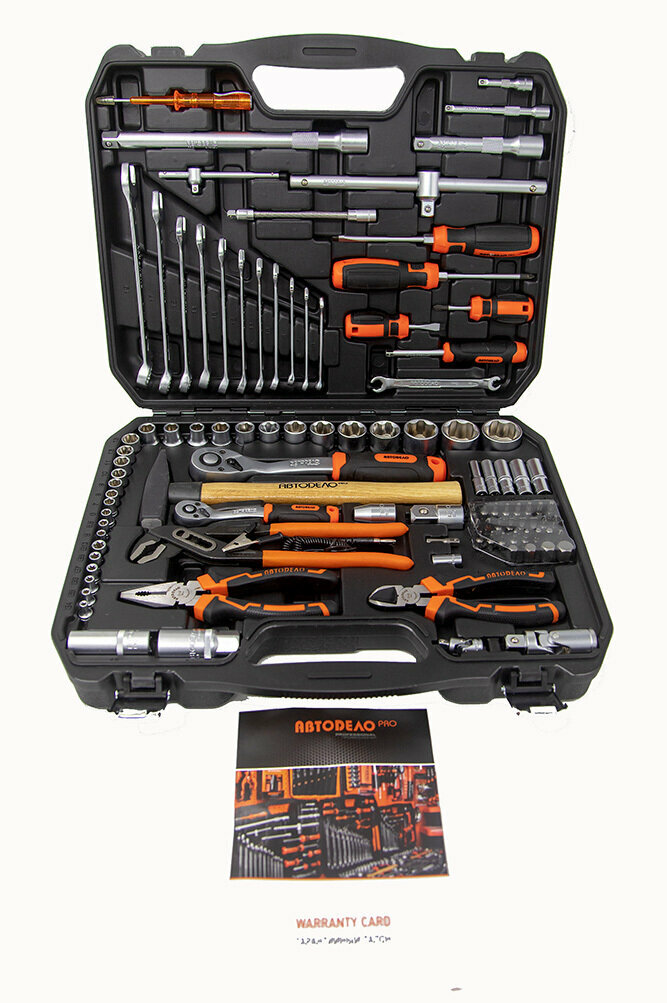 Набор инструментов в кейсе АвтоDело Professional 101 пр 1/2 DR 1/4 DR — фото 1