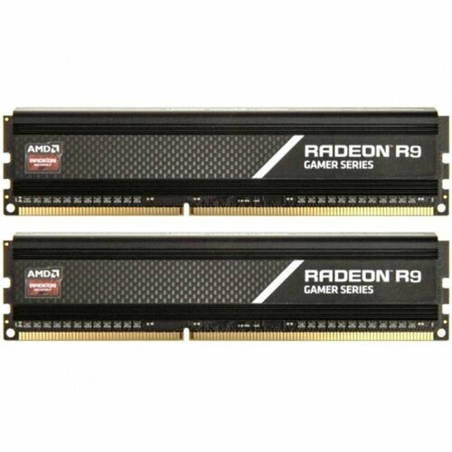 Модуль памяти 64GB AMD Radeon DDR4 4000Mhz Long DIMM 135V Heat Shield Retail Kit R9S464G4006U2K 32Gb2 R9S464G4006U2K 1881400₽