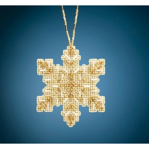 Golden Snowflake (Золотая снежинка) #MH212012 Mill Hill Набор для вышивания 7 x 8.25 см Вышивка бисером