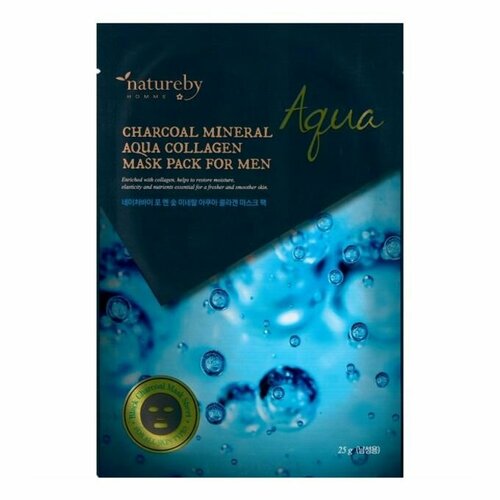 Тканевая маска c коллагеном Natureby, мужская, 25 г