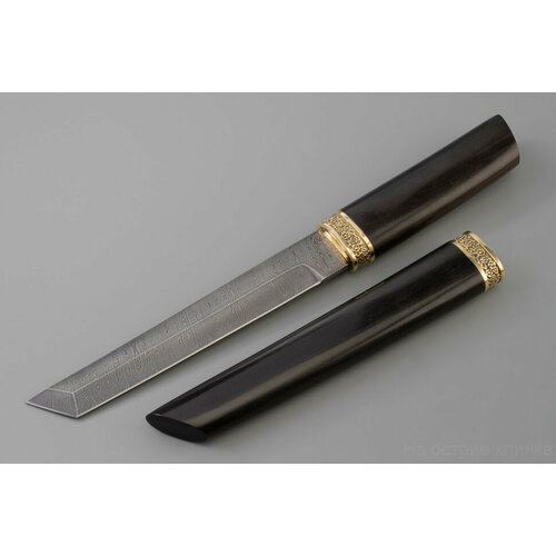 эксклюзивный нож цельнометаллический благородная львица сталь дамасская серебро Нож Танто литье, дамасская сталь