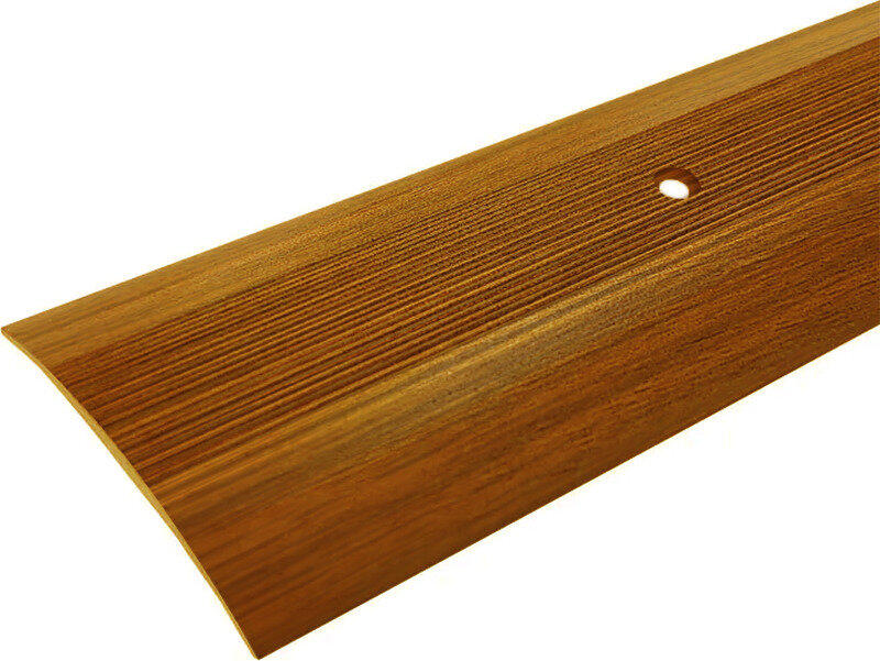 фото Порог стык одноуровневый русский профиль 60х6 мм 1,35 м дуб темный