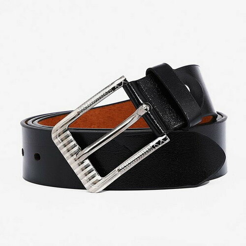 фото Ремень сима-ленд, размер 120, черный сима-лэнд