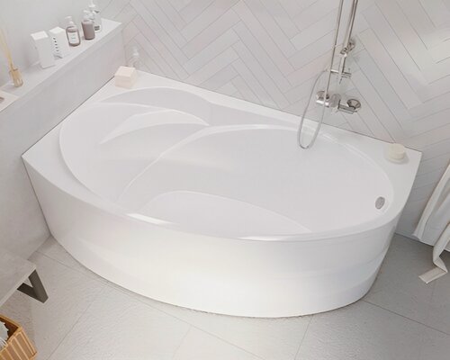 Изображение товара Ванна акриловая 170х100 см Асимметричная белая Левая 01дж1410л