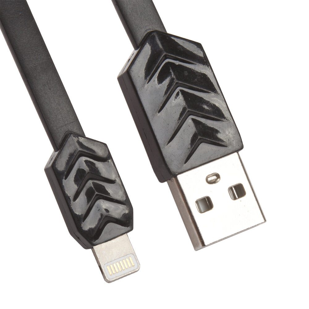 USB Дата-кабель REMAX Fishbone для Apple 8 pin черный