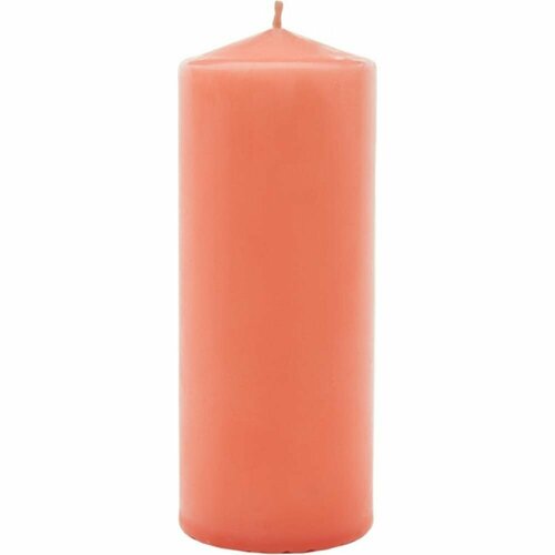 фото Свеча бочонок lumi 70х180 мм, цвет: лососевый антей candle