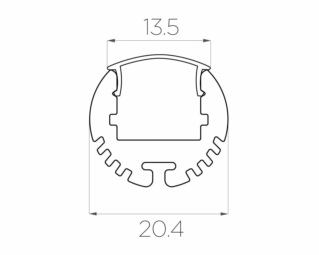 LC-LKD17M16-1 (1м профиль+1м рассеиватель+2 заглушки) - фотография № 2