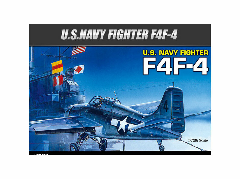 12451 Academy Палубный истребитель Grumman F4F-4 Wildcat (1:72)