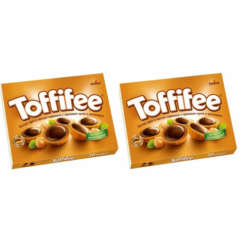 Набор конфет в коробке, "Toffifee, орешки в карамели и шоколаде, 250г 2 шт