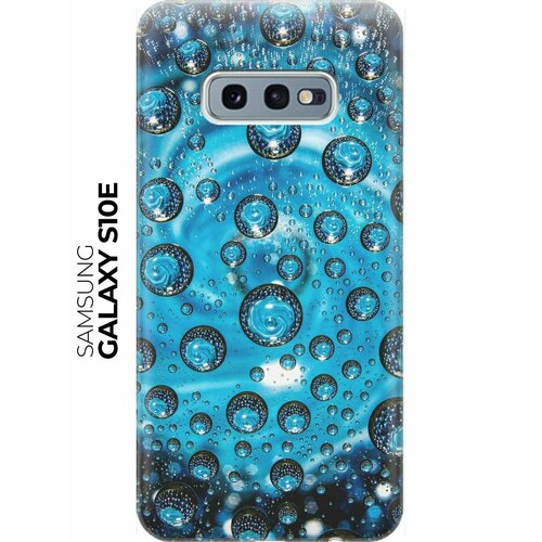 RE: PA Накладка Transparent для Samsung Galaxy S10e с принтом Голубые капли re pa накладка transparent для samsung galaxy s10e с принтом черно голубые краски
