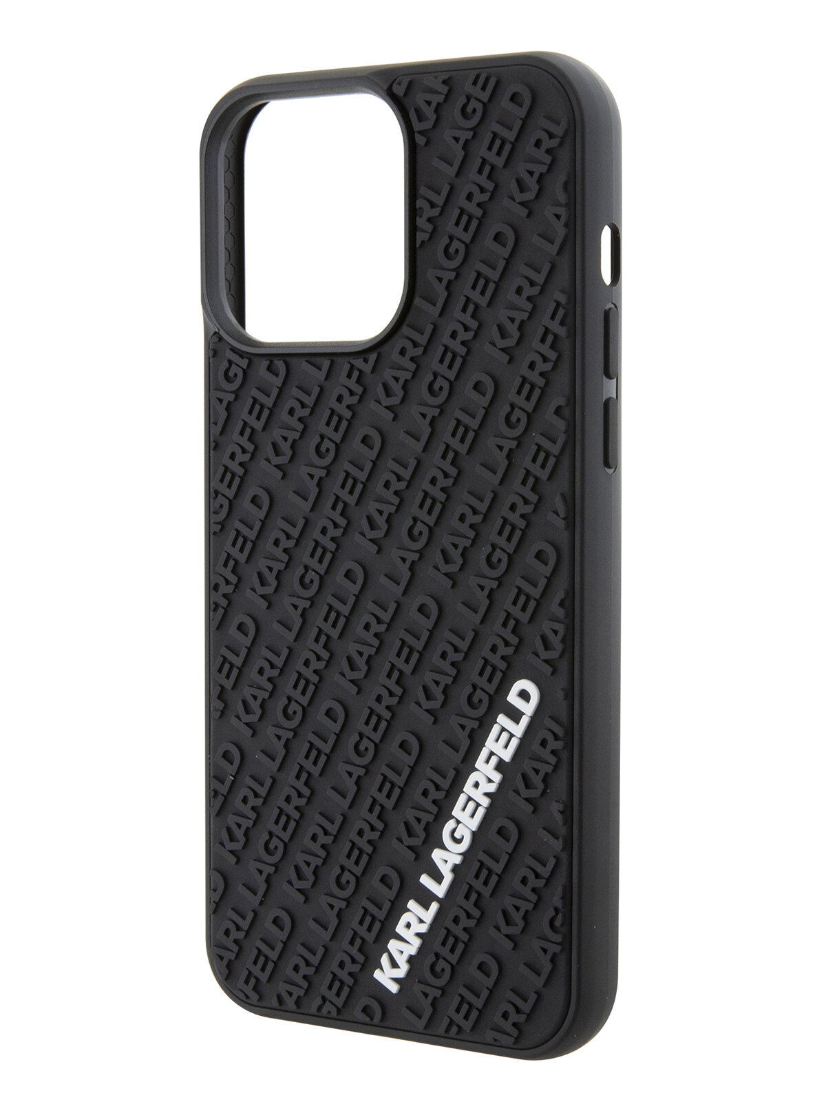 Lagerfeld для iPhone 15 Pro Max чехол 3D Rubber Multi Logo Hard Black