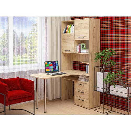 Стол компьютерный СК-61 корпус комплект фасадов Крафт золотой 13950₽