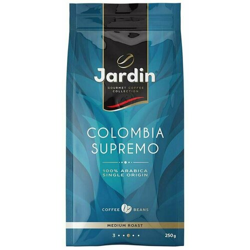 Кофе в зернах Jardin Colombia Supremo 250г 1шт