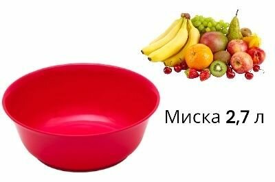 Миска Ellastik Колорит 2, 2.7 л