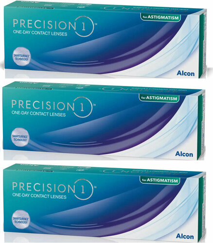 Контактные линзы Alcon Precision 1 for Astigmatism, 30 шт, R 8,5, D -4 ...