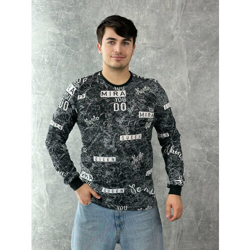 фото Лонгслив mira, размер 54, черный