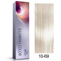 Стойкая крем-краска 10/69 Яркий блонд фиолетовый сандрэ - Wella Professionals Illumina Color 10/69 60 ml