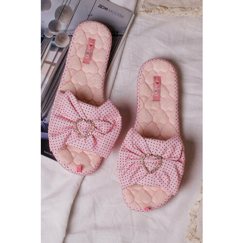 фото Тапочки valori бант, размер 40, розовый