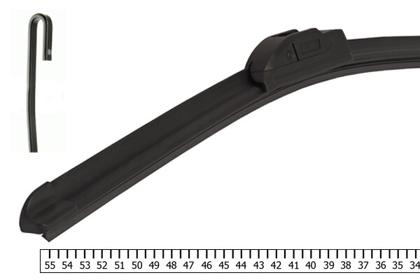 щетка стеклоочистителя Hallo 550 мм Hook HW100550U ( L )