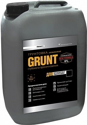 Грунтовка Укрепляющая Alpa Element SE Grunt 9л для Внутренних и Наружных Работ.