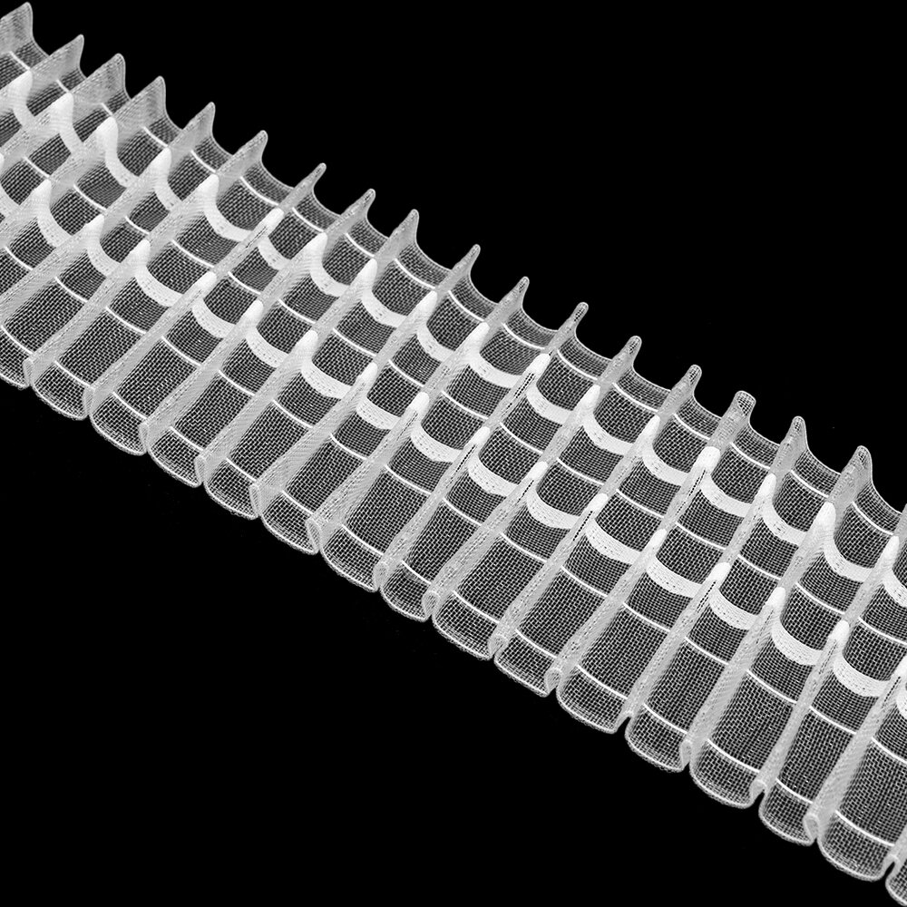 Шторная лента 1090 прозрачная ширина 10 см