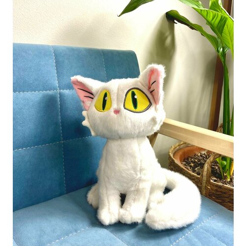 Мягкая игрушка кот Дайджин Судзумэ белый 25 см
