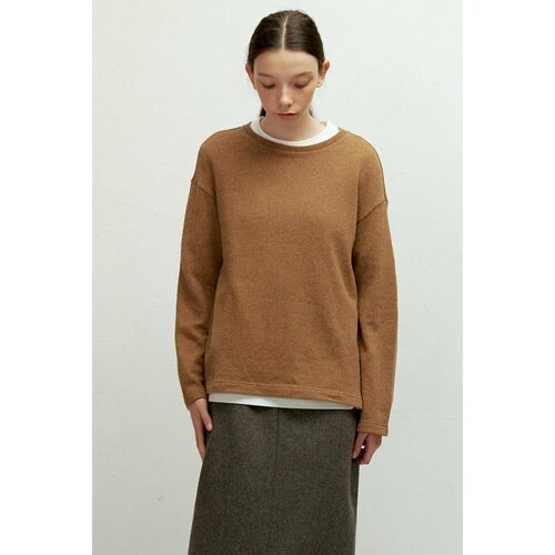 фото Лонгслив уста к устам, размер m, бежевый