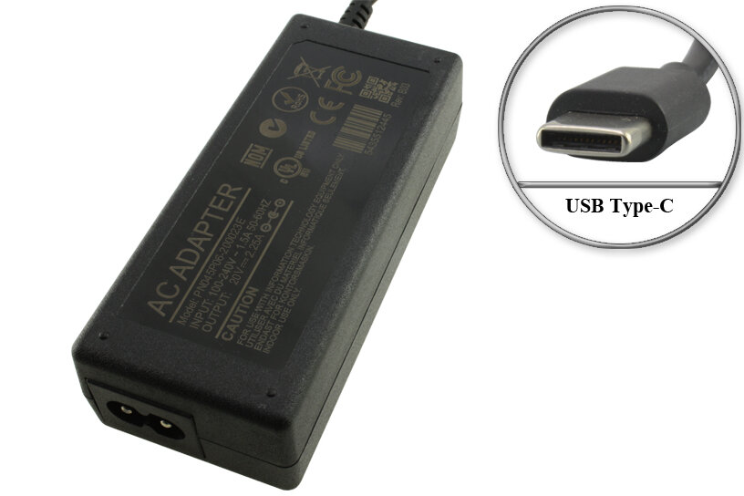 Адаптер (блок) питания 20V 2.25A - 22V 2.95A (max. 3.25A) USB Type-C (FC045P06-200023E) для SBER SberBoom смарт-дисплея SberPortal и др. Устр-в