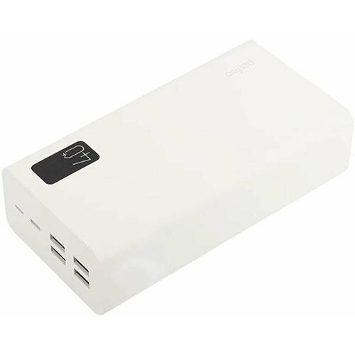 Perfeo Powerbank MOUNTAINS 40000 mAh/LED дисплей/PD + QC 3.0/Type-C/4 USB/Выход: 3A, max 22.5W/White (PF_D0160) внешний аккумулятор perfeo mountains 40000 mah white