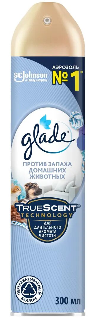 Аэрозоль Glade «Против запаха домашних животных» 300 мл