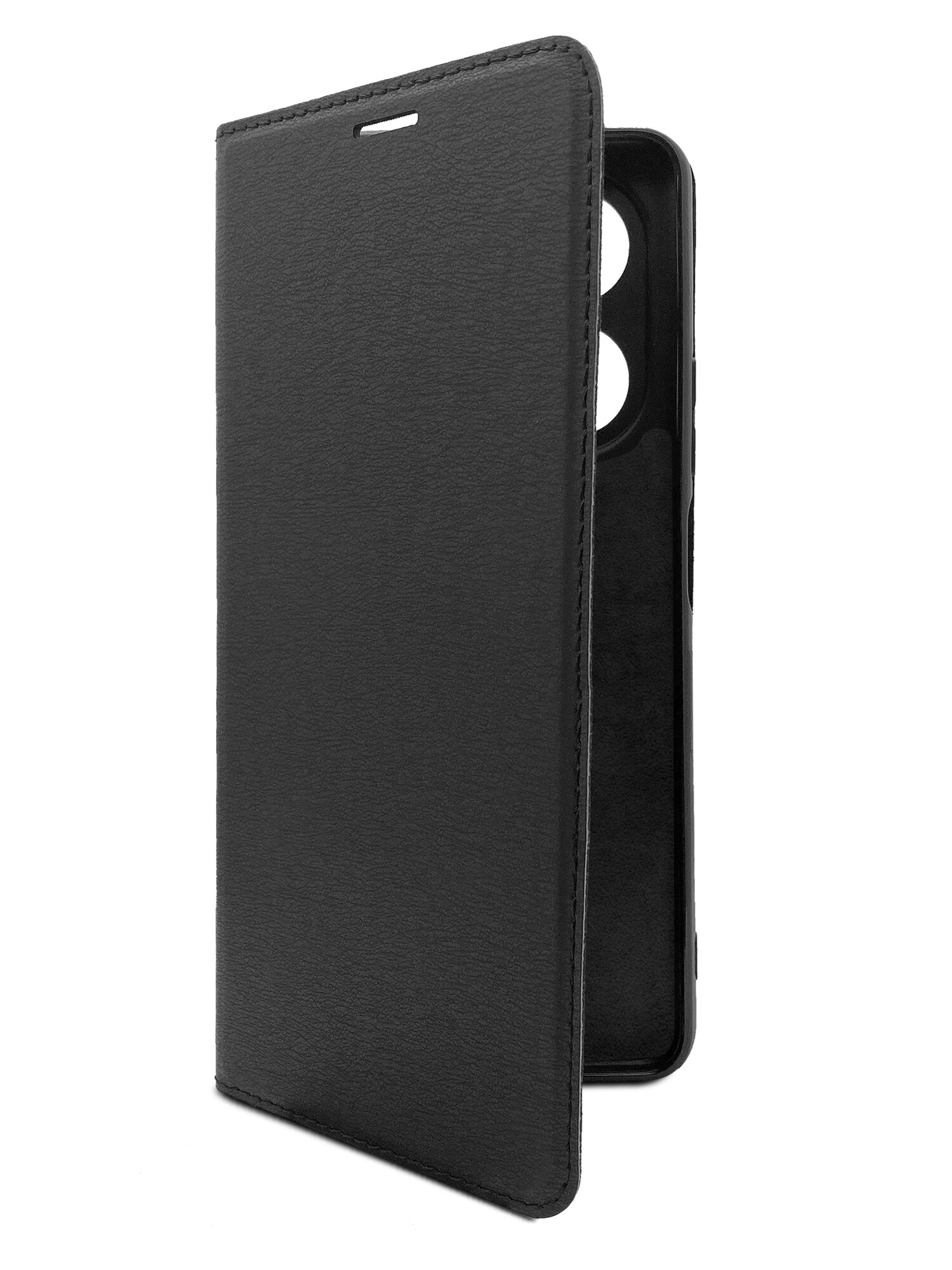 Чехол на Infinix HOT 40 Pro (Инфиникс Хот 40 Про) черный книжка эко-кожа с функцией подставки отделением для карт и магнитами Book case Brozo