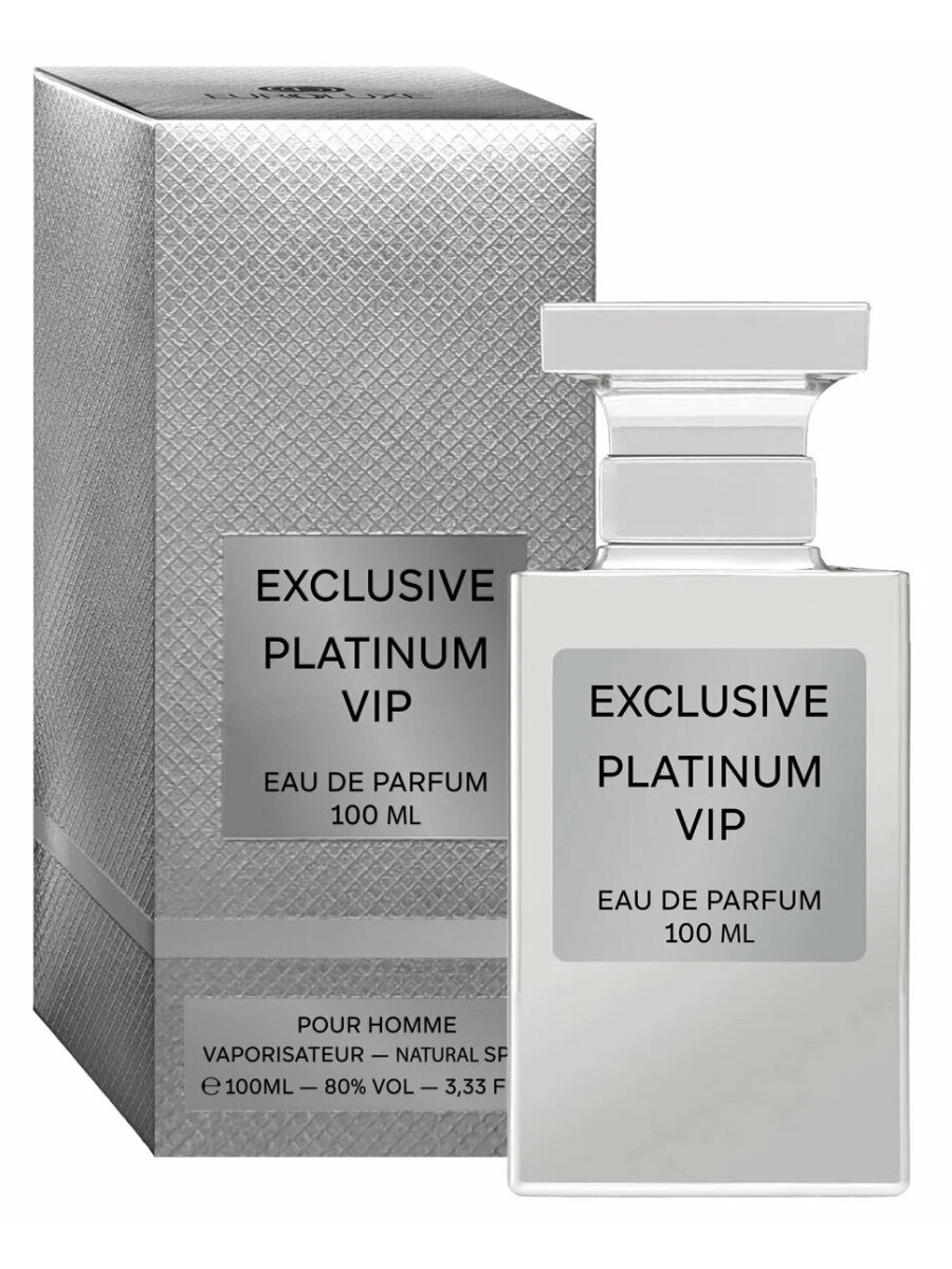 EUROLUXE Парфюмерная вода Exclusive Platinum Vip мужская 100 мл Парфюм мужской