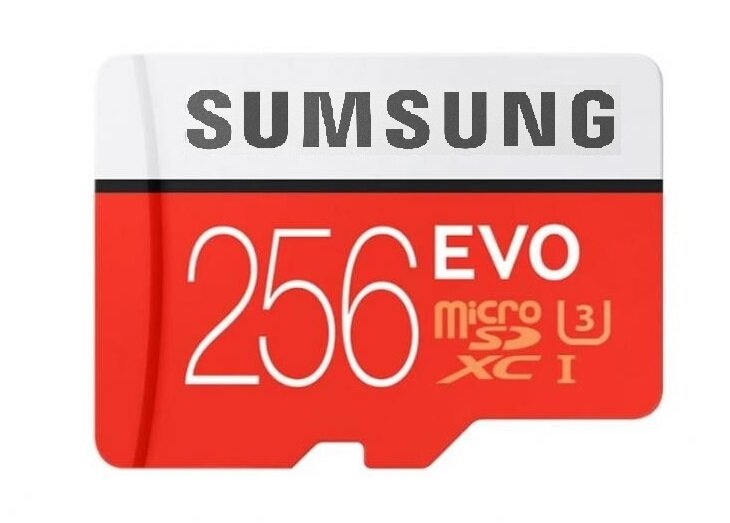 Карта памяти Sumsung EVO Plus microSDXC 256 Gb