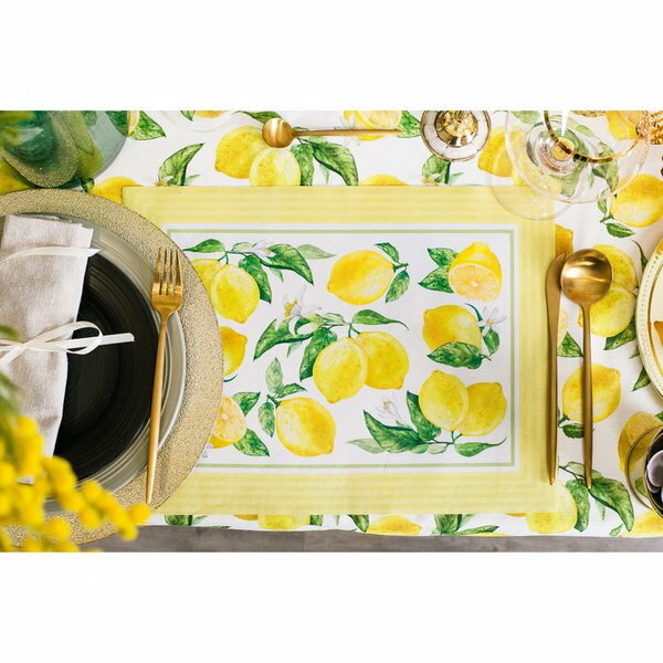 Салфетка на стол "Лимонная экзотика" 30 x 40 см, 100 % п/э, оксфорд 420 г/м2
