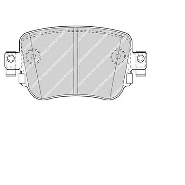 FERODO FDB4485 (5Q0698451B / 8U0698451F / FDB4485) комплект тормозных колодок, дисковый тормоз