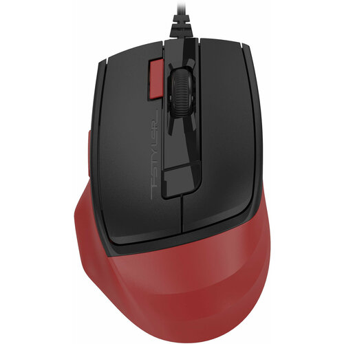 Мышь A4Tech Fstyler FM45S Air красный/черный оптическая 2400dpi silent USB 7but (FM45S AIR USB (SPORTS RED)) красный, черный, красный