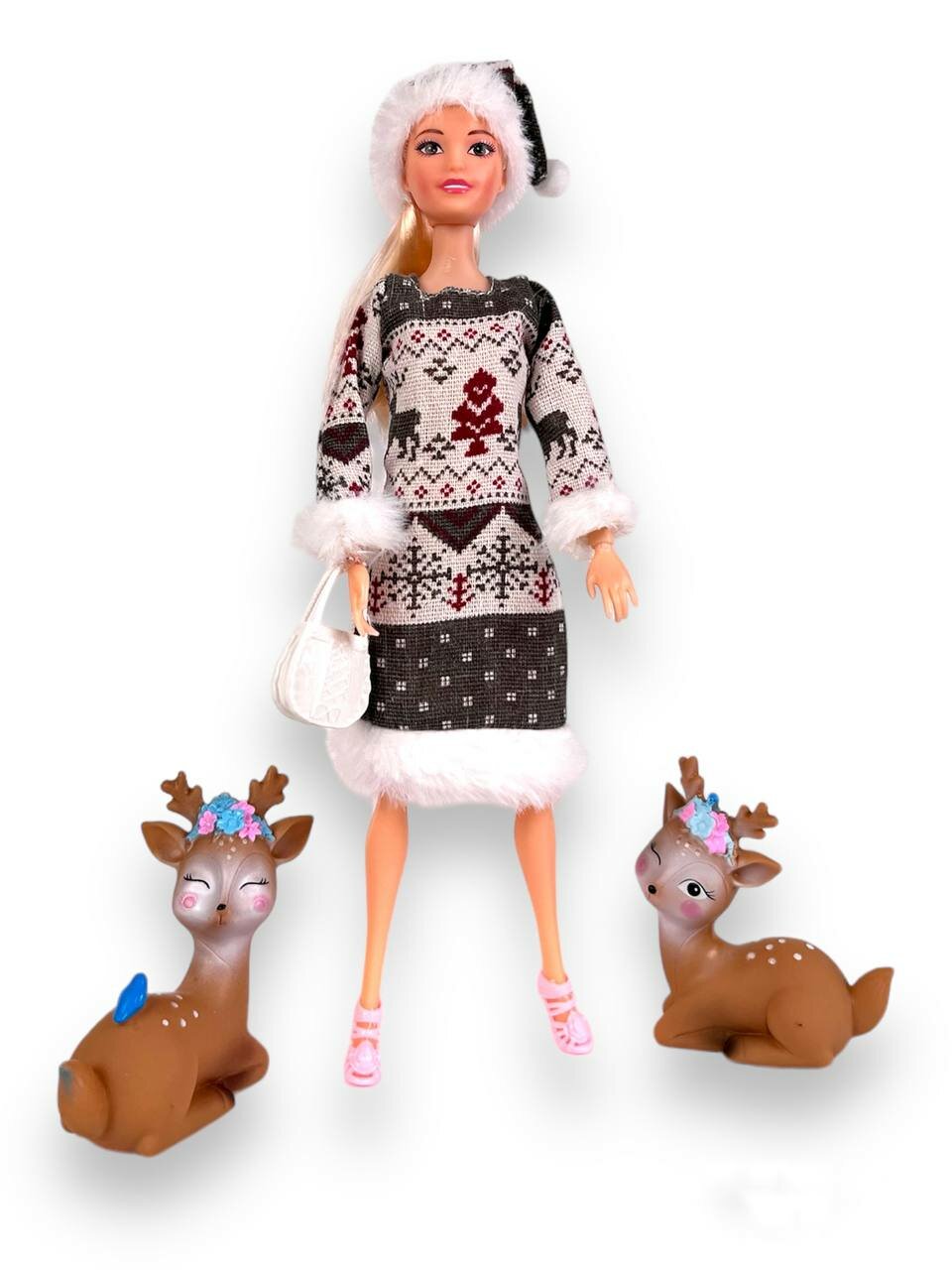 Кукла Барби с олененком Бемби