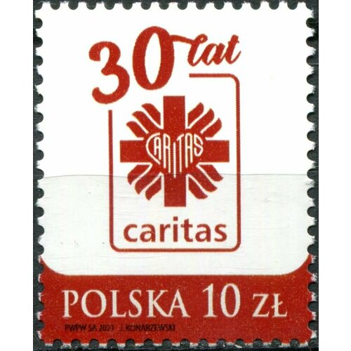 почтовые марки польша 2021г леопард леопарды mnh Почтовые марки Польша 2021г. 30 лет Каритас Польша Организации MNH