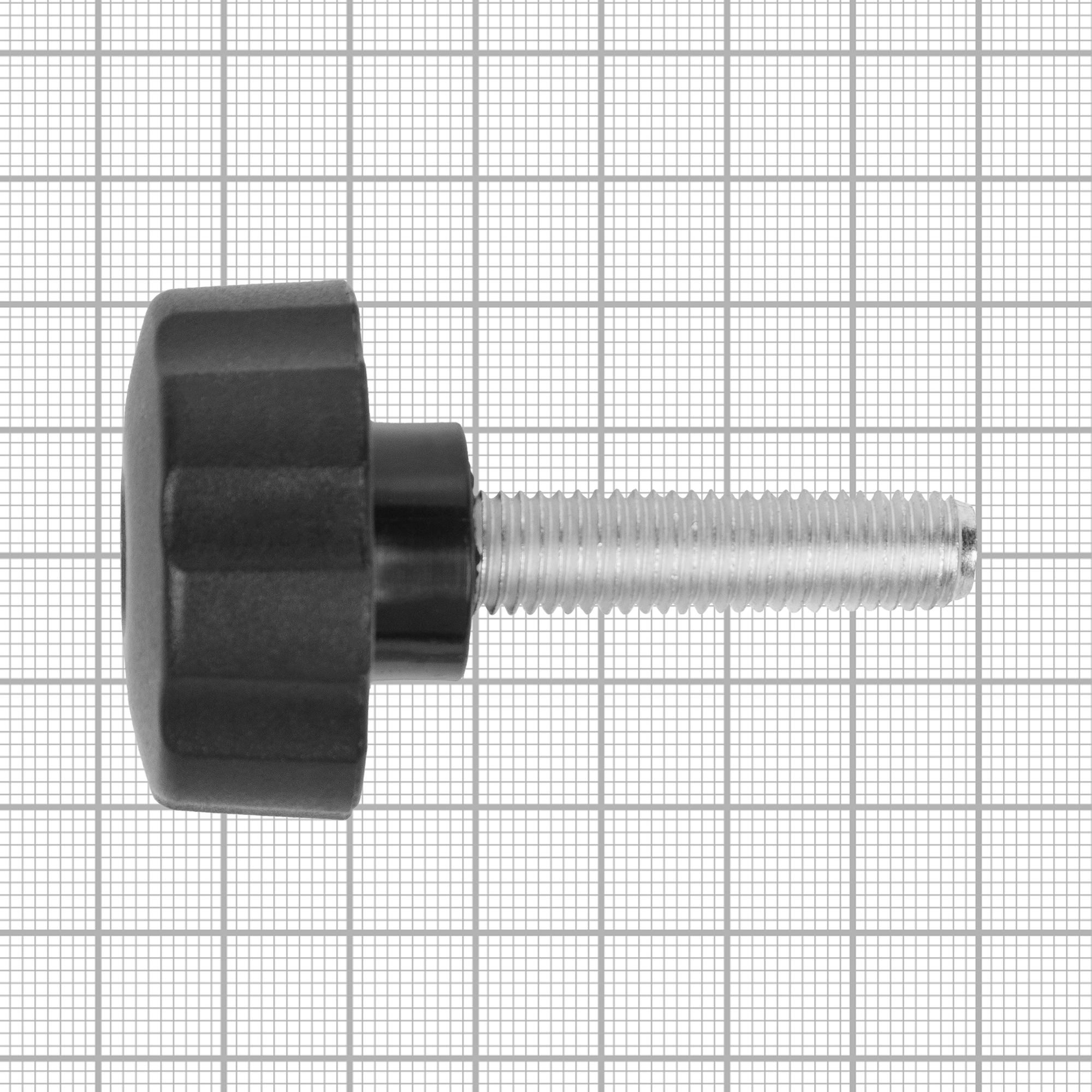 Фиксатор пластиковый с рукояткой Tech-Krep D42 М10x40 мм черный - фотография № 3