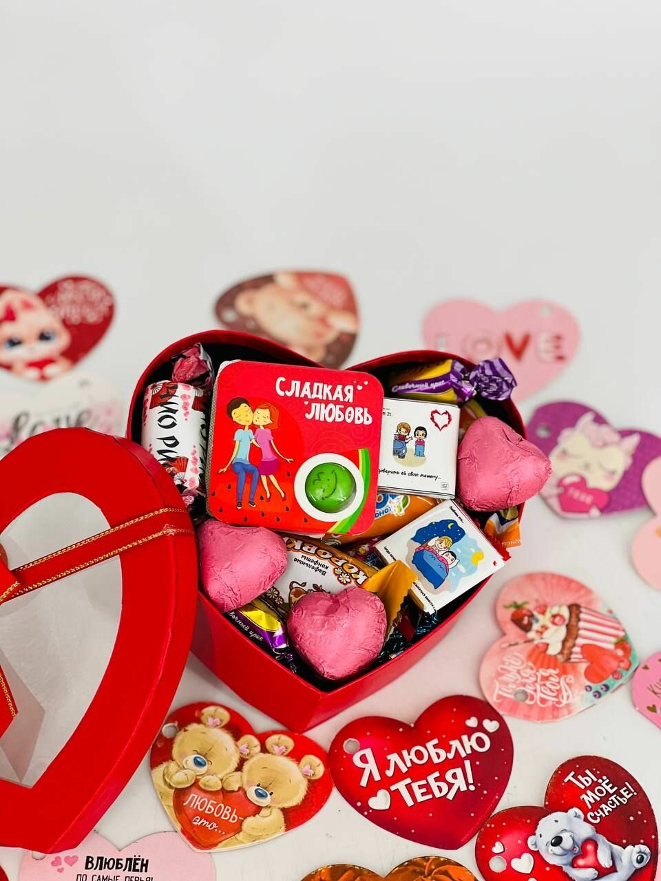 Подарочный набор. Валентинка тайная Love is, 500 г