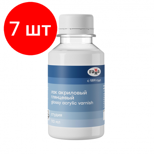 Комплект 7 штук Лак акриловый глянцевый 401 В110001 2920₽